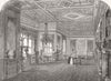 BERKS. Windsor Castle. Green Drawing-Room 1847 old antique print picture