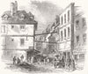 TOWNS. Field-Lane 1847 old antique vintage print picture
