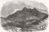 SCOTLAND. Cuchullin or Cuillin Hills 1853 old antique vintage print picture
