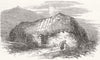 SCOTLAND. Emigration from Isle of Skye. Skye Cottage 1853 old antique print