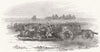 LONDON. Duke Constantine, Royal Artillery, Woolwich 1847 old antique print