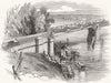 CHESHIRE. Railway accident, Chester. Dee Bridge 1847 old antique print picture