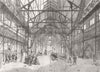 LANCS. new Gymnasium, Liverpool 1865 old antique vintage print picture