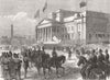LANCS. Royals, Liverpool library 1865 old antique vintage print picture
