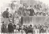 YORKS. Sheffield. Manockjee Cursetjee speaking 1865 old antique print picture