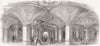 LONDON. Subway of new station, Crystal Palace 1865 old antique print picture
