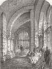 GLOS. Clerestory, Gloucester Cathedral 1865 old antique vintage print picture
