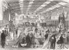 YORKSHIRE. Wakefield Industrial Exhibition 1865 old antique print picture