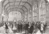 WARCS. British Assn mtg, Birmingham. Reception-Room 1865 old antique print