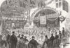 WALES. Welsh Albert Memorial feast, Tenby 1865 old antique print picture