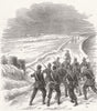 IRELAND. Fenian Rising. Troops, Hollyford, Tipperary 1867 old antique print