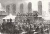 LONDON. Delaware Minstrels, Bethnal Green Workhouse 1867 old antique print