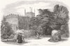 WARCS. New Place, Guild Chapel, Shakespeare, Stratford 1847 old antique print