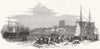 NORFOLK. King's Lynn & railwayHarbour Branch 1847 old antique print picture