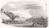 LANCS. Festivities, Knowsley. Rustic Sports, lawn 1847 old antique print
