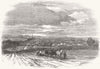 WARCS. View of Stratford-upon-Avon 1847 old antique vintage print picture
