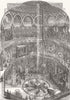 LONDON. Panopticon, Leicester Sq 1854 old antique vintage print picture