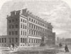 BUCKS. Palace Hotel, Buckingham Gate 1861 old antique vintage print picture