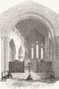 DORSET. Wimborne Minster, restored 1857 old antique vintage print picture