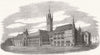 TOWNS. 7th prize design for Foreign Office 1857 old antique print picture