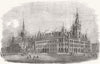 LONDON. Prize design for war-office 1857 old antique vintage print picture