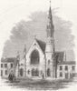 DURHAM. [caption missing] 1861 old antique vintage print picture
