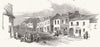 IRELAND. Street in Ballingarry 1848 old antique vintage print picture