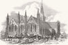 NORFOLK. St Nicholas Church, Gt Yarmouth 1848 old antique print picture