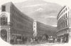LONDON. Regent's Quadrant from Tichborne St 1848 old antique print picture