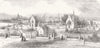 LONDON. The Charlton Cemetery 1857 old antique vintage print picture