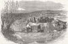 GLOS. Aberysthwyth Mail-Coach, river Frome 1853 old antique print picture