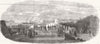 HANTS. Royal visit to Sailors Home Portsmouth 1855 old antique print picture
