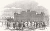 AUSTRIA. Insurrection, Vienna. Troops, Belvedere 1848 old antique print