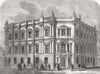 LONDON. Metropolitan Board of Works, Spring Gardens 1860 old antique print
