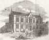 SUSSEX. New dispensary, Brighton, founded,  1849 old antique print picture