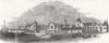 BEDFORDSHIRE. Insane poor Asylum at Arlsey 1860 old antique print picture