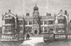 STAFFS. Ingestre Hall, Staffordshire, burnt down, 12 1882 old antique print