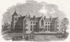 LONDON. Jews Hospital, Lower Norwood 1863 old antique vintage print picture