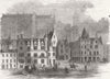SCOTLAND. Cockburn-Street, Edinburgh 1861 old antique vintage print picture