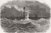 KENT. Goodwins. Trinity Beacon ex, South Calliper 1857 old antique print