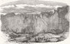 SCOTLAND. granite quarries, Rubislaw, nr Aberdeen 1857 old antique print