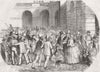 SCOTLAND. Madeleine Smith. Ct during trial 1857 old antique print picture