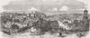SCOTLAND. View of Edinburgh 1857 old antique vintage print picture