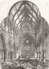 BERKS. Consecration of all Saints Church, Windsor 1864 old antique print