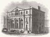 LANCS. New Branch Bank of England, Manchester 1847 old antique print picture