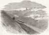 OXON. Oxford & Birmingham Railway. Cutting, Harbury 1852 old antique print
