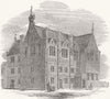 LONDON. Christ Church Schools, St George's-in--East 1848 old antique print