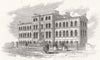 LONDON. new Cancer Hospital, Brompton 1862 old antique vintage print picture