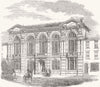 WARCS. New Townhall and Markets, Rugby 1857 old antique vintage print picture