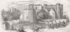 WARCS. Kenilworth Castle. Royals 1858 old antique vintage print picture